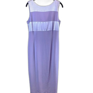 Jones New York Vintage 90s Colorblock Purple Dress